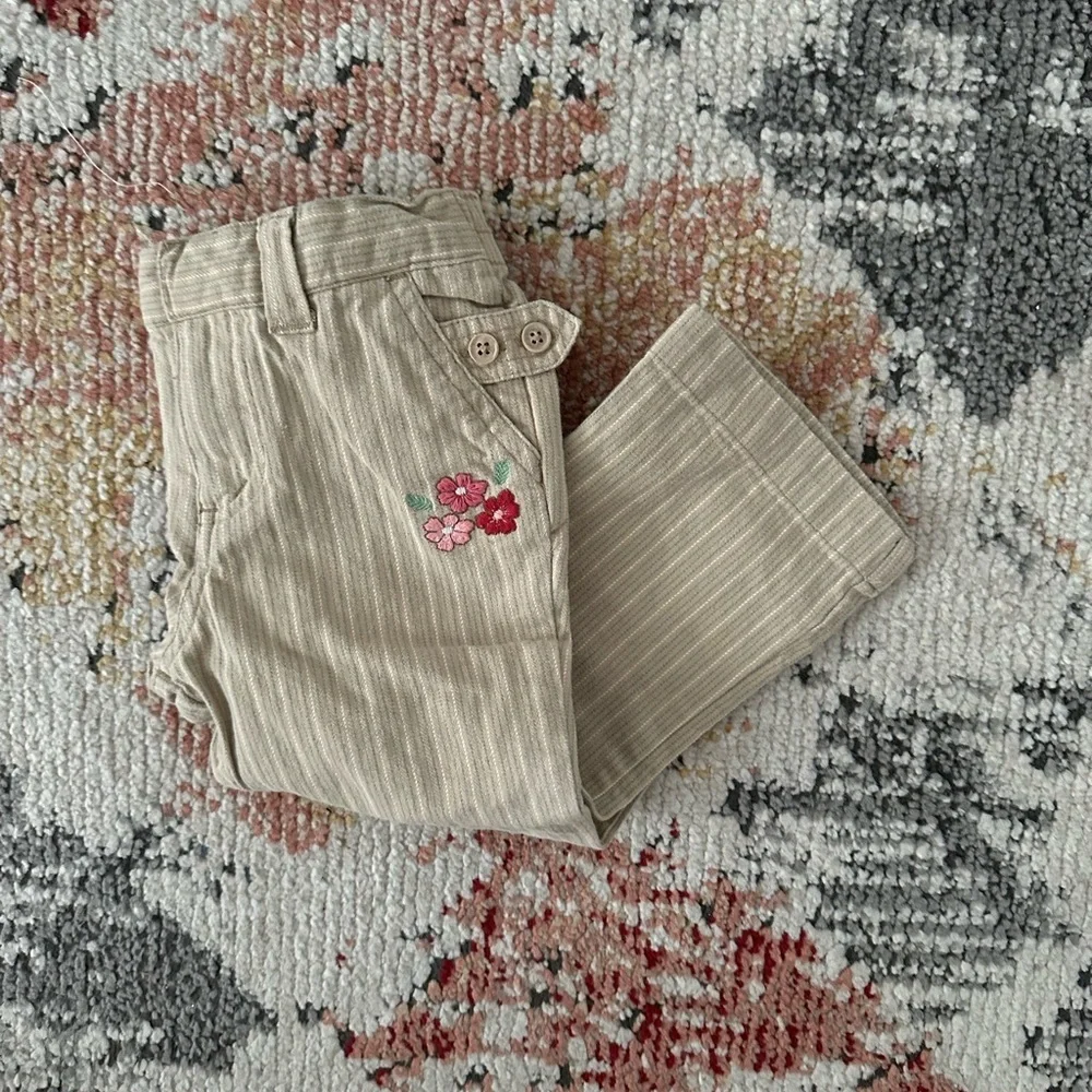 Vintage Y2K Gymboree Genuine Embroidered Dress Pants EUC 2T Toddler Girll